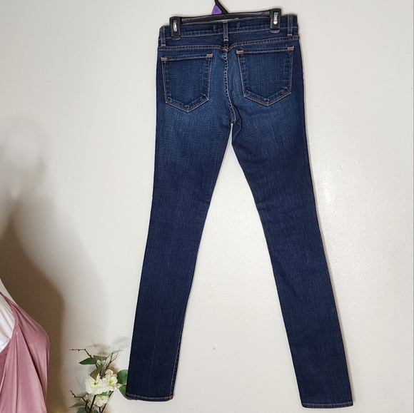 NEW J Brand Pencil Leg The Leo Jeans Dark Vintage Blue Super Skinny Tall Summer - Picture 4 of 14